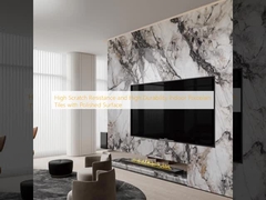 المقاومة العالية للخدوش والمتانة العالية البورسلين الداخلي البلاط مع السطح الملمع