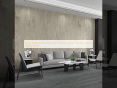 بلاط أرضيات سيراميك داخلي أبيض مصقول لامع للتطبيقات الداخلية