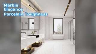 بلاط ذو مظهر رخامي للمطابخ والحمامات