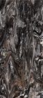 الحمام الأسود الخزفي المصقول 15.5mm الرخام نظرة بلاط البورسلين