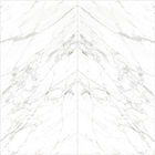 64 &quot;* 128&quot; بلاط رخامي أبيض إيطالي Carrara Striation مظهر رخامي كامل الجسم أرضية رخامية بلاط بورسلين
