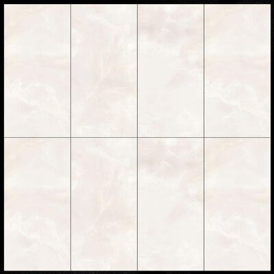 8 أنماط عشوائية من بلاط البورسلين ذو مظهر الرخام مع معدل امتصاص أقل من 0.1% ومقاومة عالية للخدش لتطبيقات الأرضيات والجدران