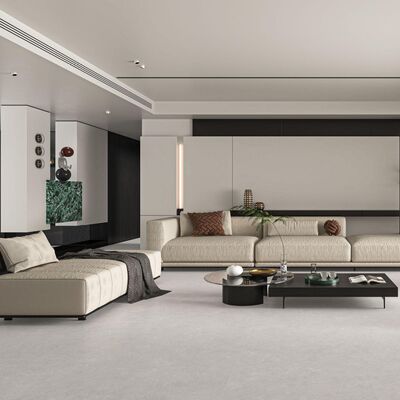 بلاط بورسلين حديث بحافة مصقولة سطح أملس مقاوم للبقع بدرجة عالية تصميم متعدد الاستخدامات للاستخدام التجاري والسكني