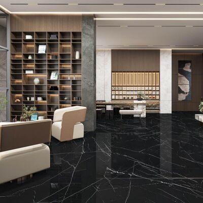 البلاط البورسليني الرخامية القابلة للاستمرار تقدم طريقة تثبيت الخرسانة الرقيقة التي توفر حلول سطحية طويلة الأمد