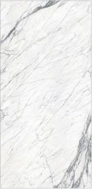 بلاط بورسلين بحجم كبير من كارارا 1200 × 2400 ملم بلاط أرضيات وأرضية غرفة المعيشة