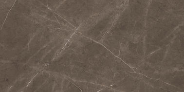 الشركة المصنعة للرخام ذو السطح الصلب بلاطة كبيرة باللون البني 750x1500mm رائجة البيع بلاط البورسلين الداخلي