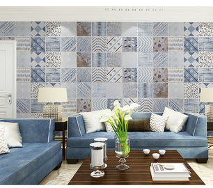زهرة نمط التصميم الحديث ماتي 300 * 300 مم بلاط الجدران الداخلية