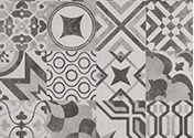 ديكور الحائط 24x24 12x12 بلاط السيراميك الأسود