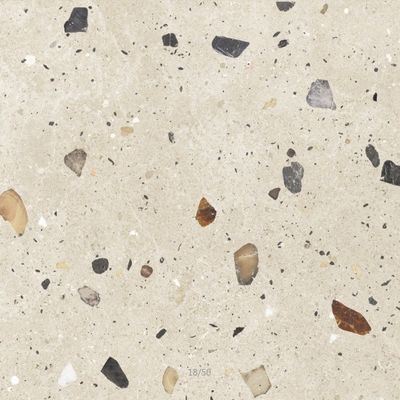 OEM بيج اللون رمادي سيراميك بورسلين ريفي بلاط 24'x24 '